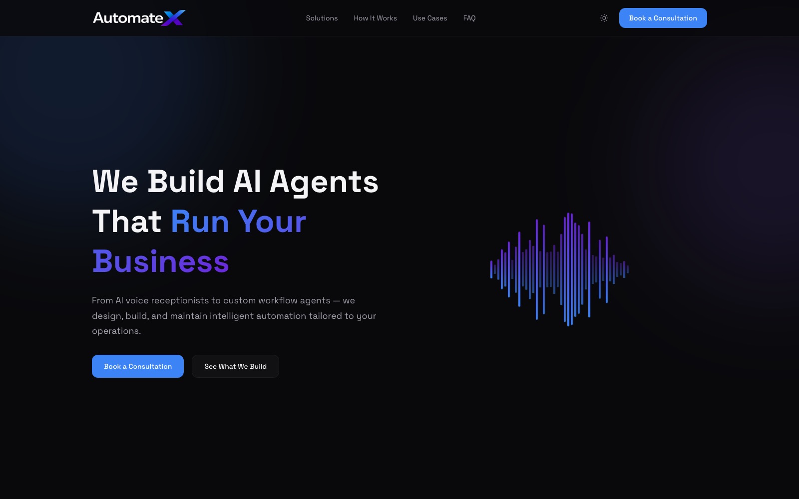AutomateX · live site