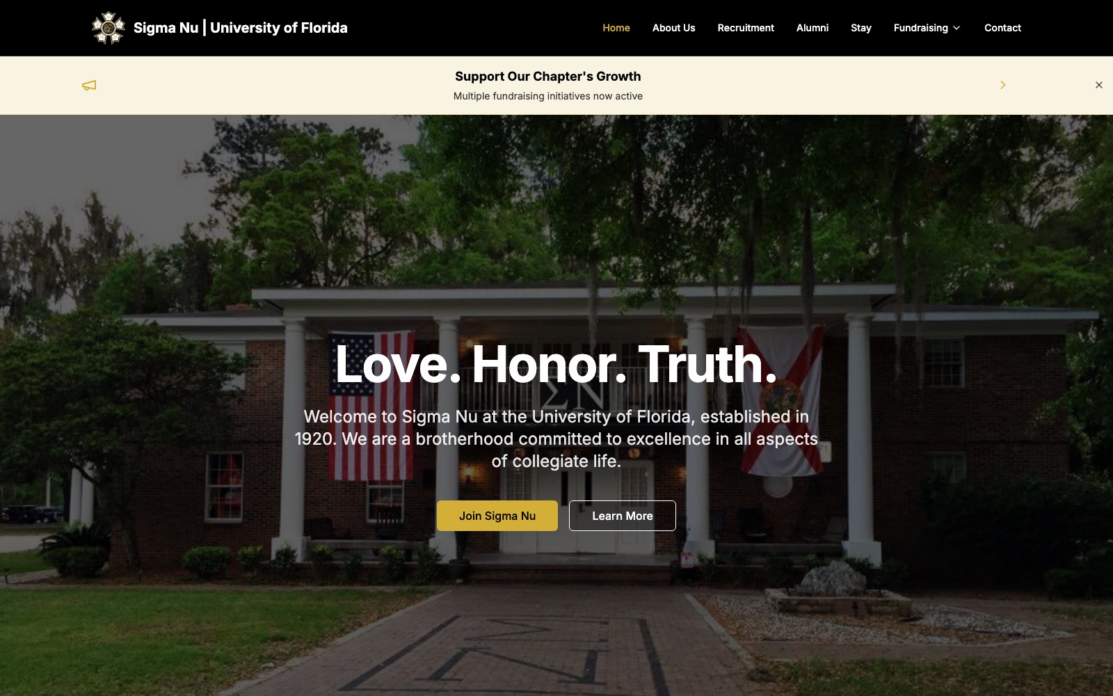 Sigma Nu, Epsilon Zeta Chapter · live site