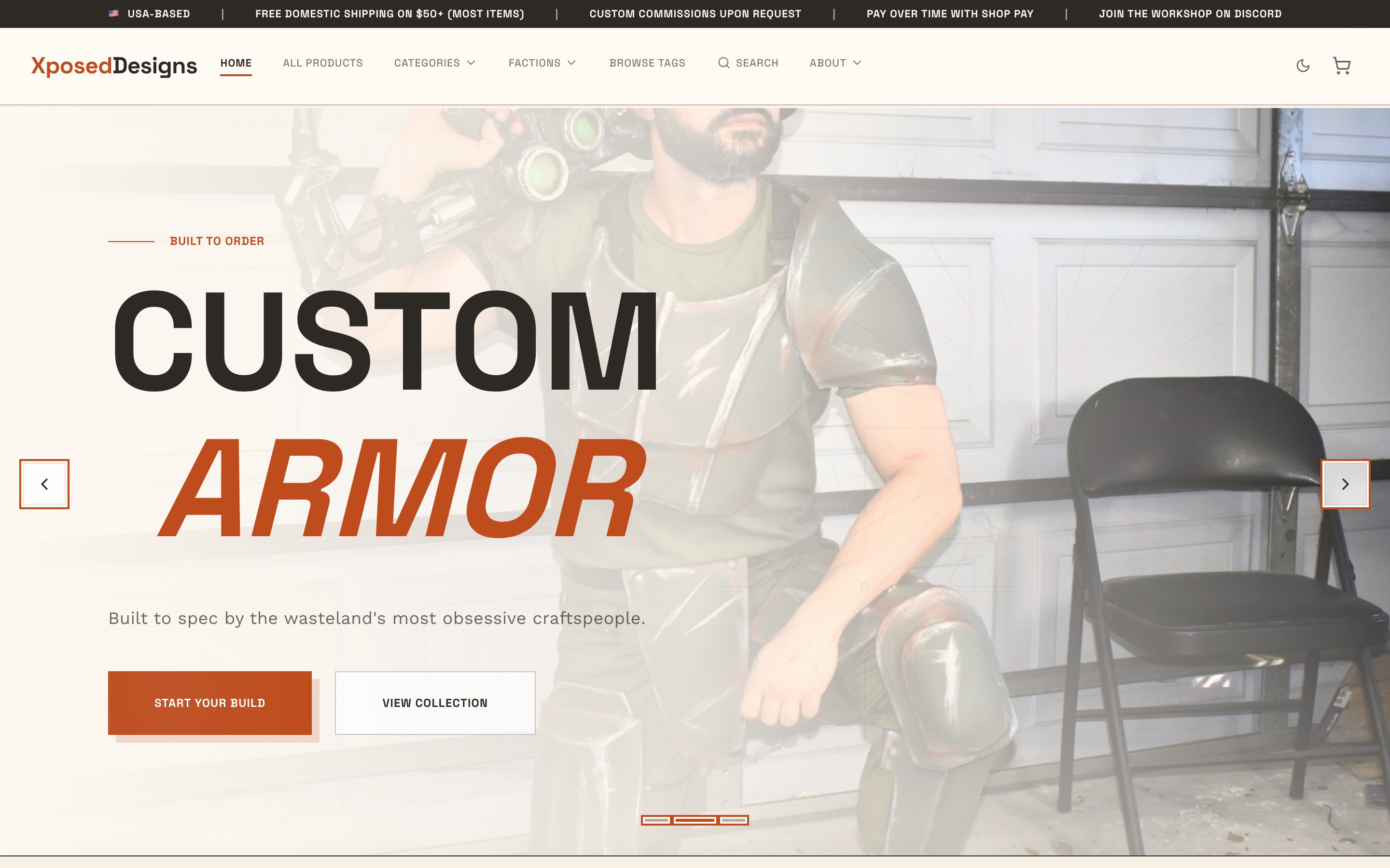 Xposed Designs · live site